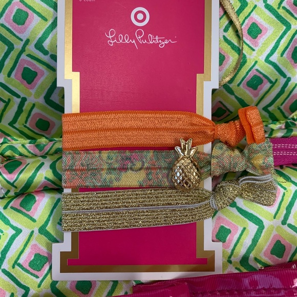 Lilly Pulitzer Fan Dance Cosmetic Bag Bundle - Picture 6 of 7